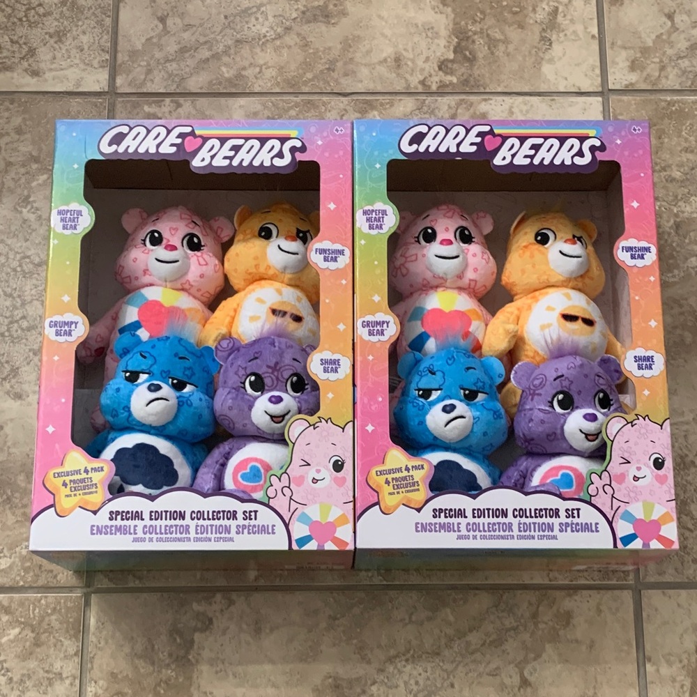 Care Bears Special Edition Plush Set - 2 sets Grumpy NEW Hopeful Funshine Share